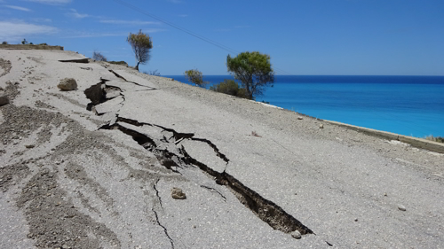 רעידת אדמה בחוף ים